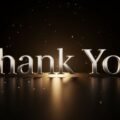 Thank you in black