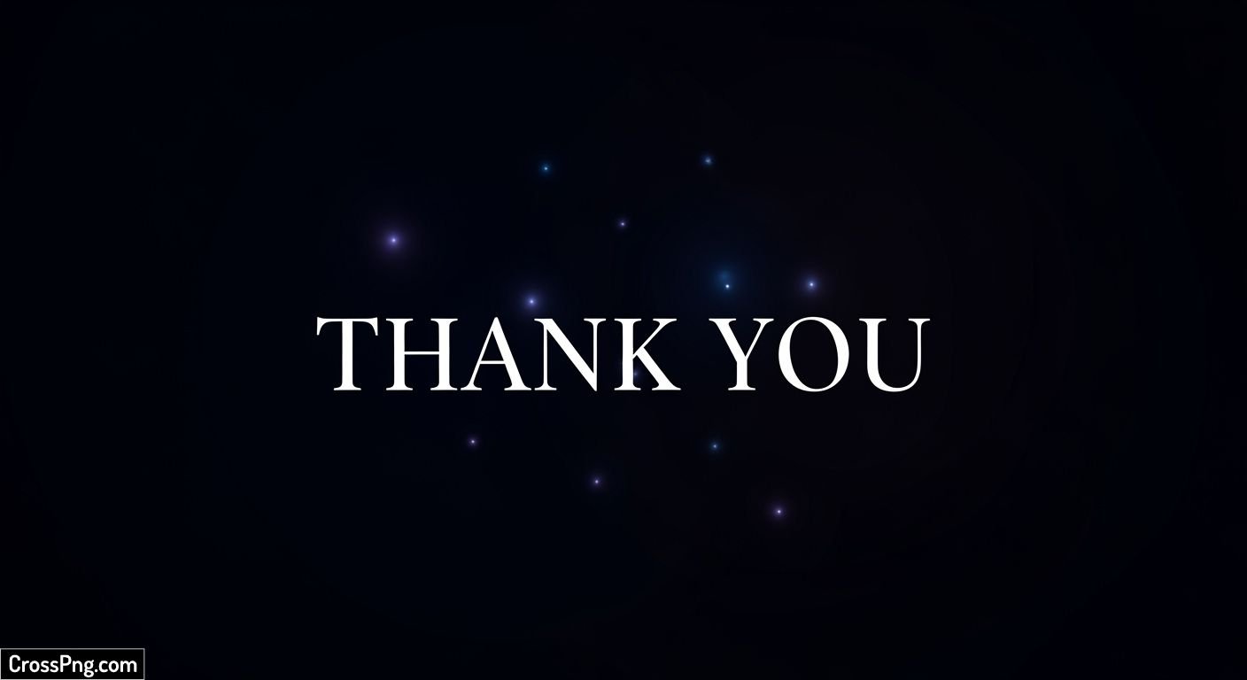 Thank you in black background image 2
