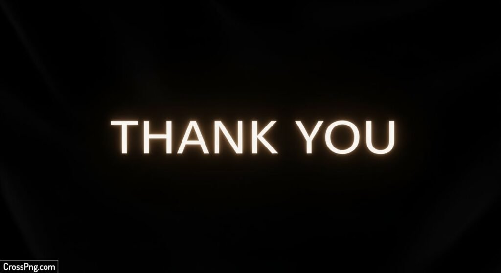 Thank you in black background image 3
