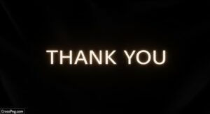 Thank you in black background image 3