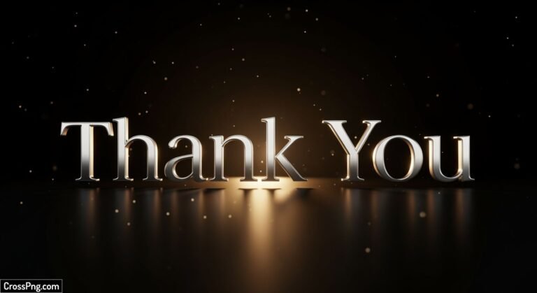 Thank you in black background image