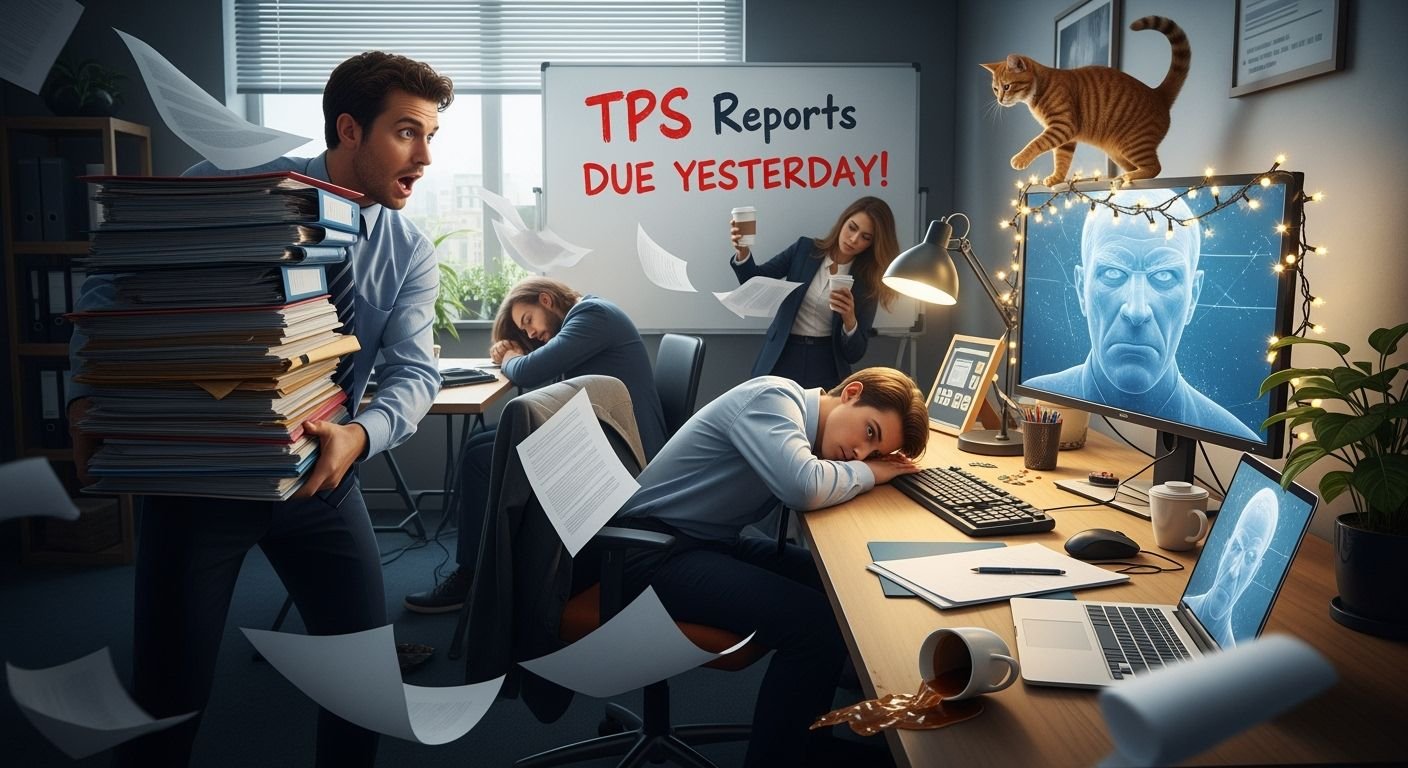 The office zoom background image
