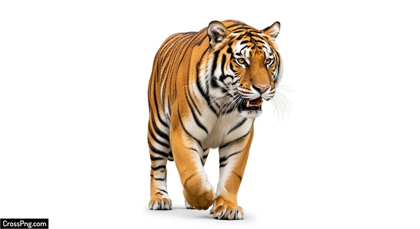 Tiger white background image