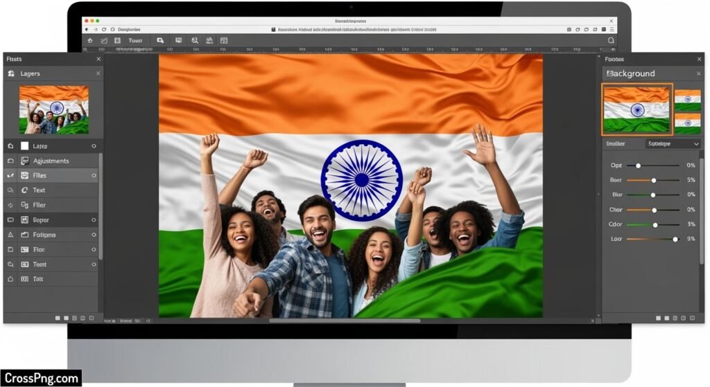 Tiranga background photo editor image