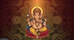 Traditional ganesh background design image