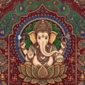 Traditional ganesh background design