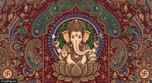 Traditional ganesh background design image 3