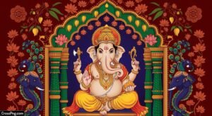 Traditional ganesh background design image