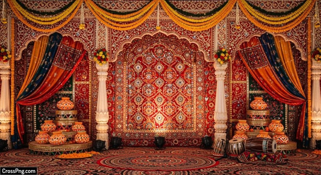 Traditional garba background image