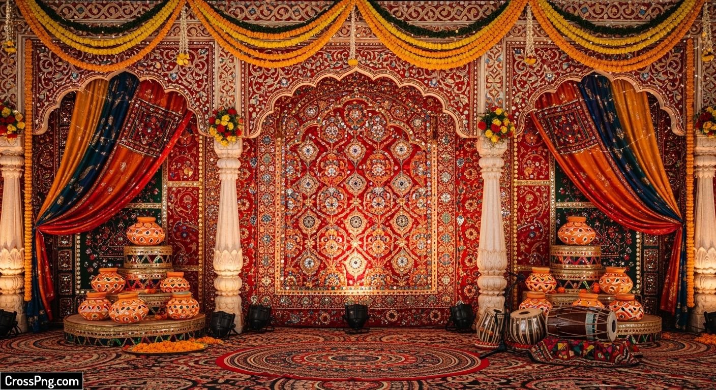 Traditional garba background image