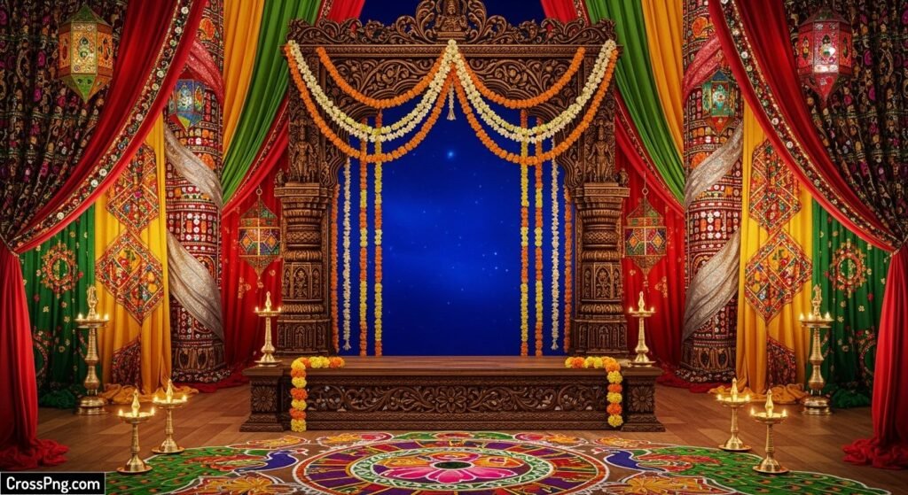 Traditional garba background image