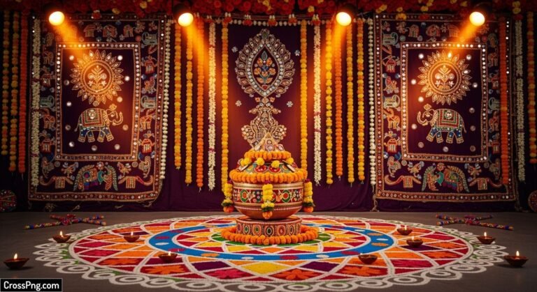 Traditional garba background image 2