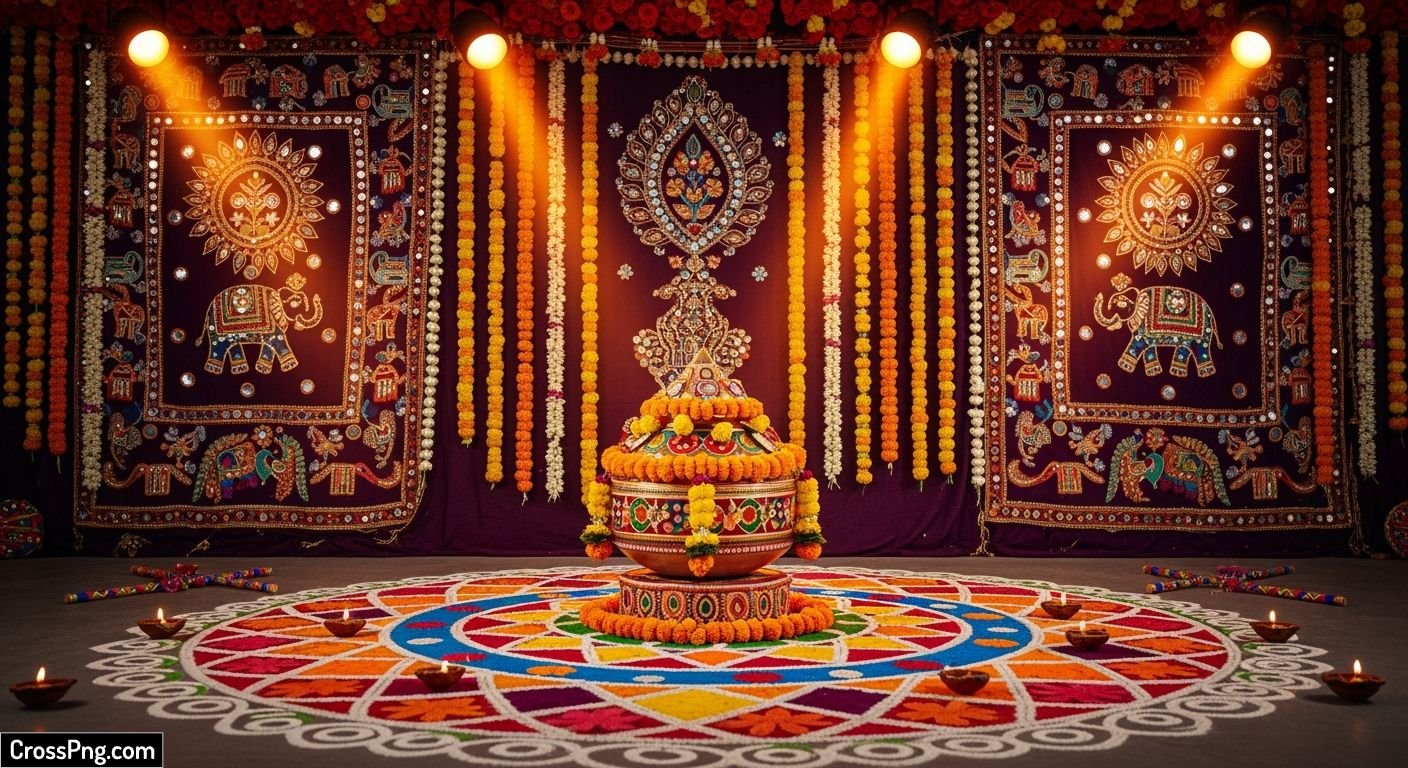Traditional garba background image 2