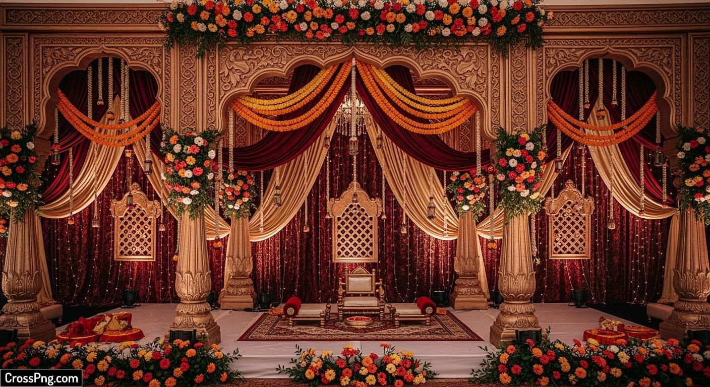Traditional indian wedding background image