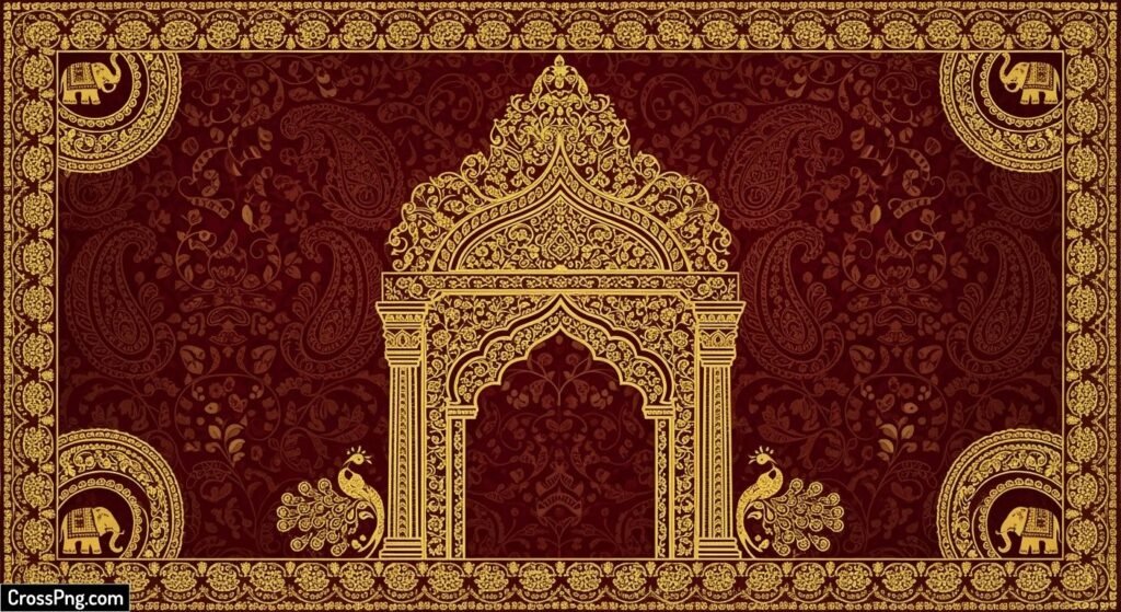 Traditional invitation card background image
