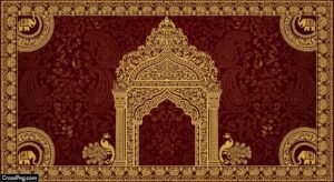 Traditional invitation card background image