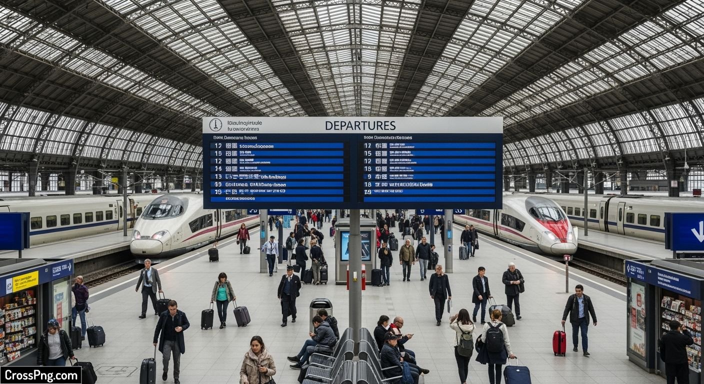 Train station background image