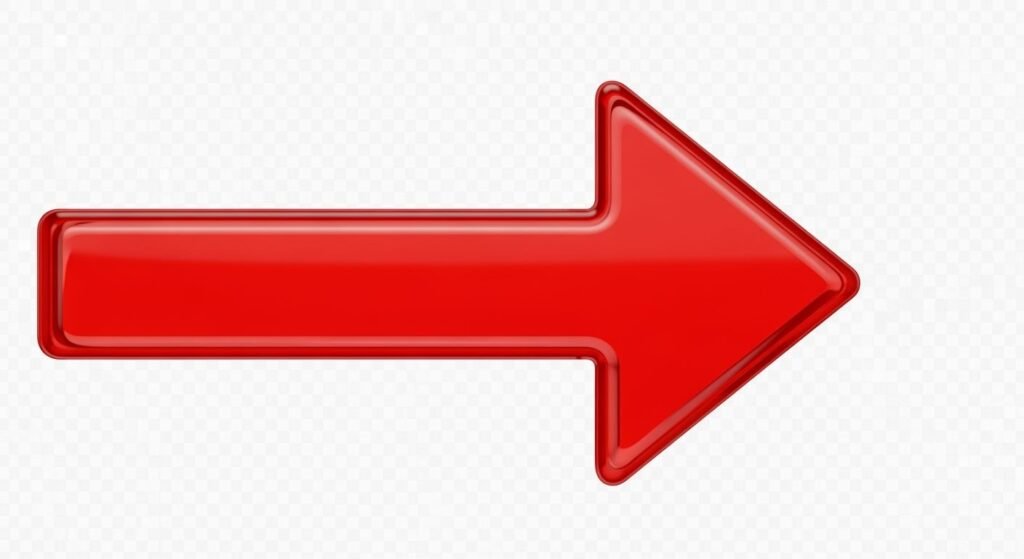 Transparent background red arrow image 2