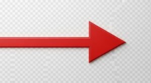 Transparent background red arrow image 3