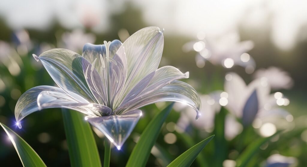 Transparent flower background image 3