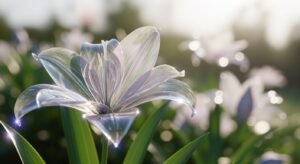 Transparent flower background image 3