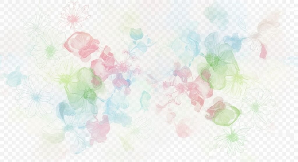 Transparent flower background image 4
