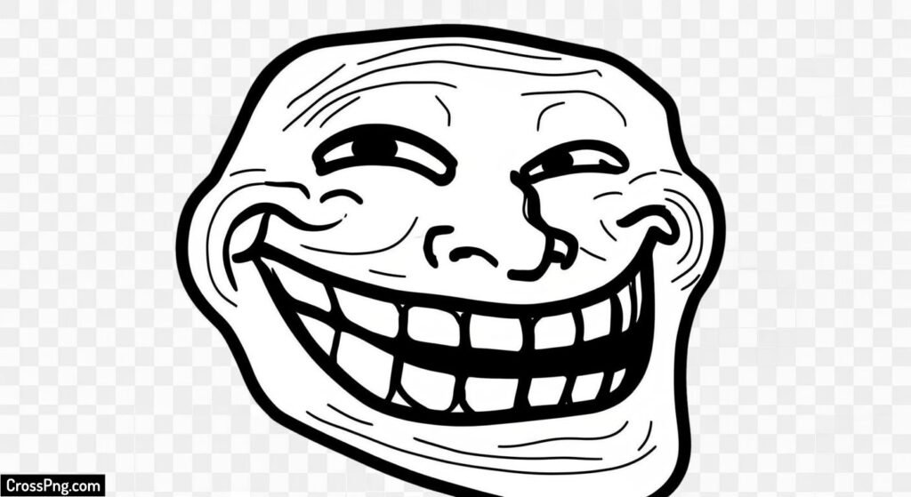 Troll face transparent background image