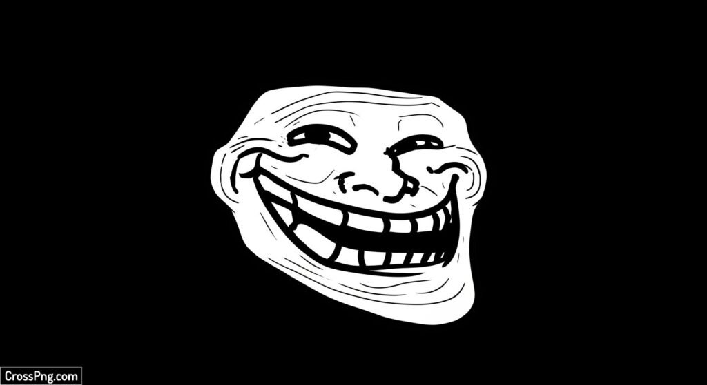 Troll face without background image