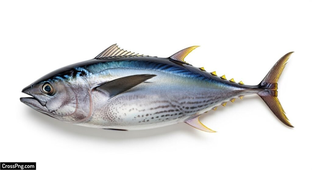 Tuna fish isolated on white background image