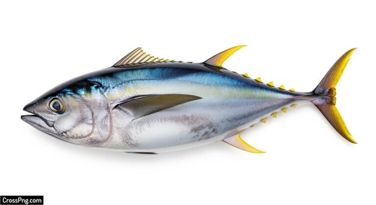 Tuna fish isolated on white background image