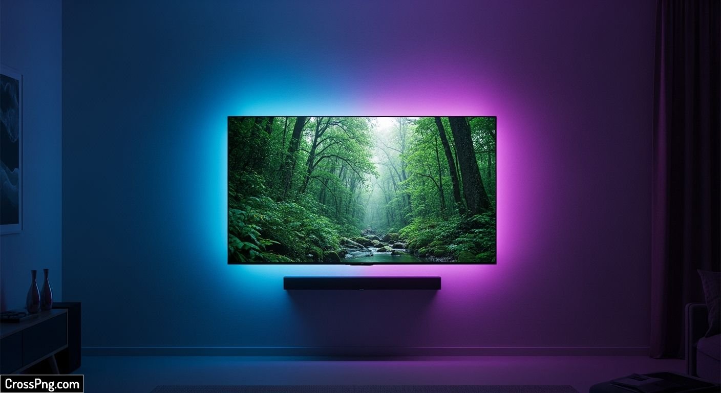 Tv background light image