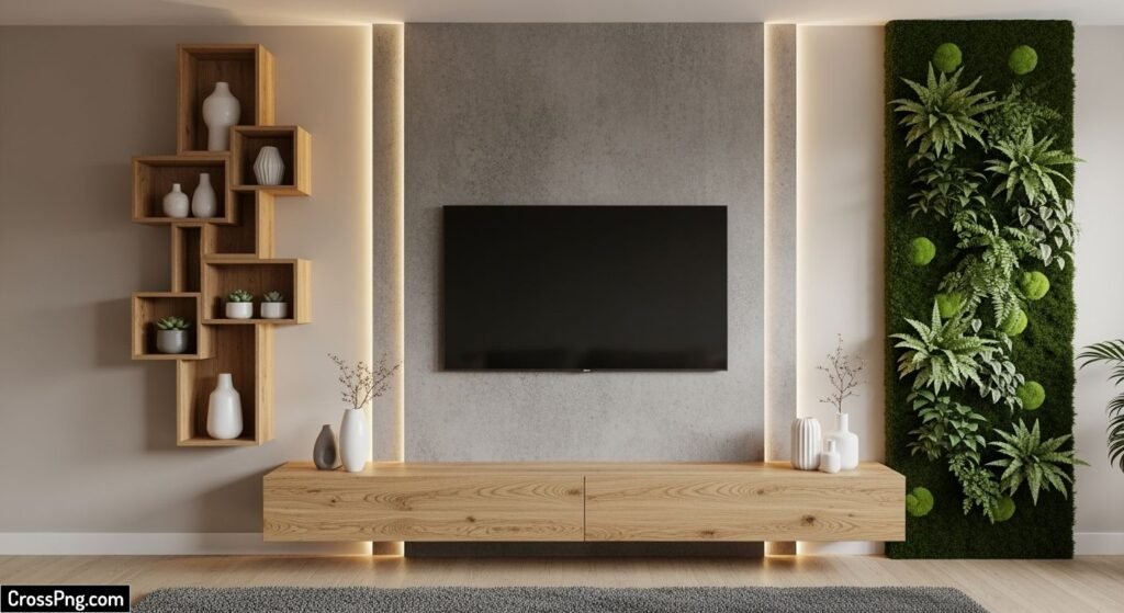 Tv background wall design image 4