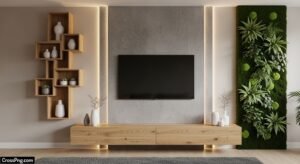 Tv background wall design image 4