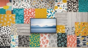 Tv background wallpaper stickers image