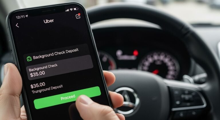 Uber background check deposit image 2