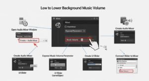 Unity how to lower background music image 4