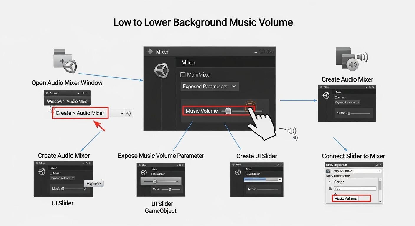 Unity how to lower background music image 4