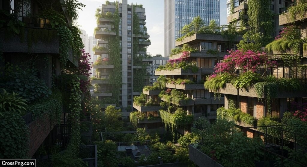 Urban jungle background image