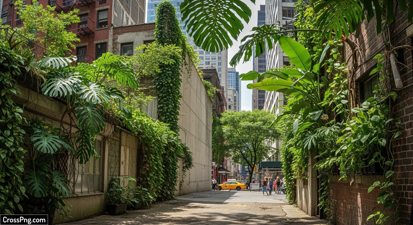 Urban jungle background image