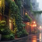 Urban jungle background photo image
