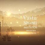 Vastu shanti invitation card background image