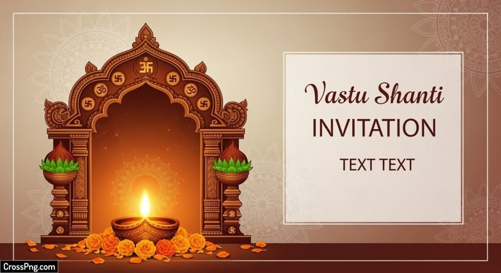 Vastu shanti invitation card background image 2