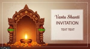 Vastu shanti invitation card background image 2