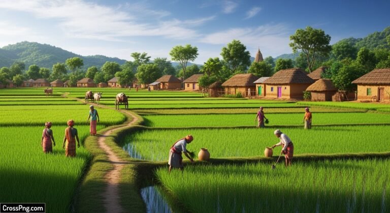 Village khet background image 3