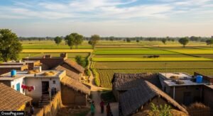 Village khet background image