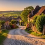 Village road background image 2