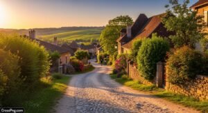 Village road background image 2