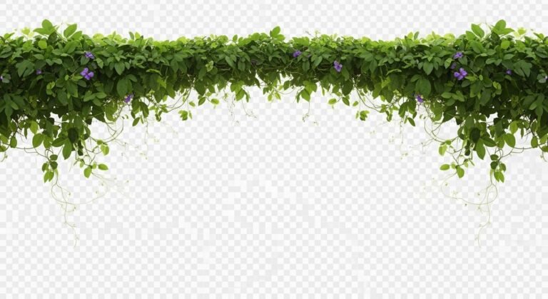 Vine top border transparent image 2