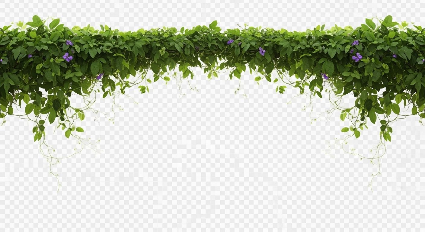 Vine top border transparent image 2