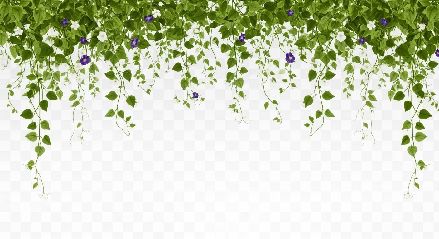 Vine top border transparent image 4